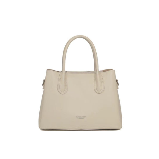 Venus Luxe Structured Handbag (Beige-Black-Brown)