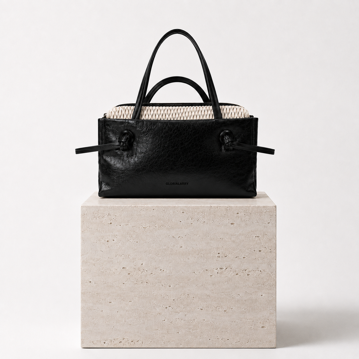 GLORIALARRY — Knot-Handle Structured Bag