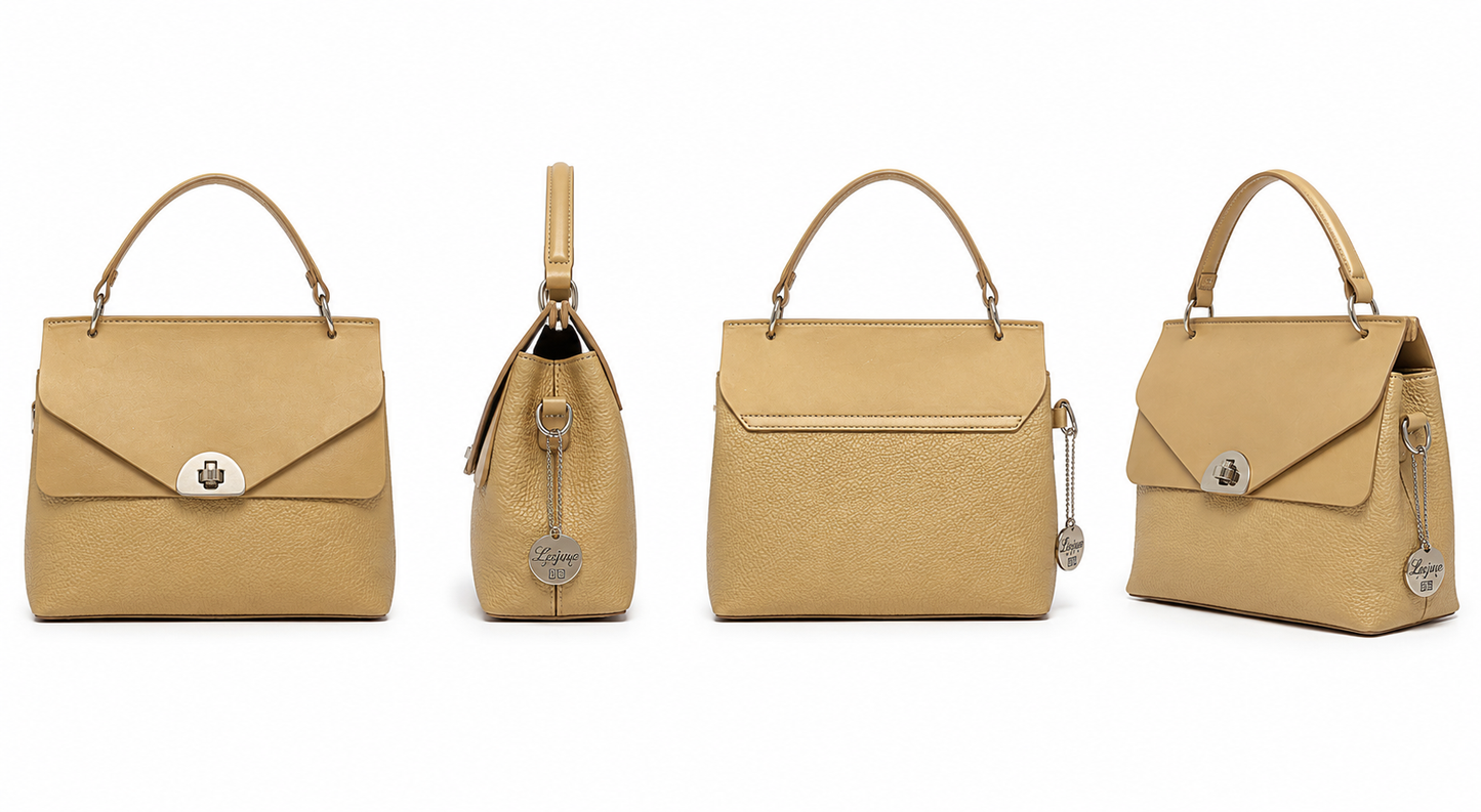 FEFE — Envelope Flap Top-Handle Bag